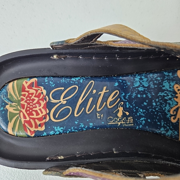Elite By Corkys Rock Colorful Leather Slip On Shoes 7 - Picture 6 of 10